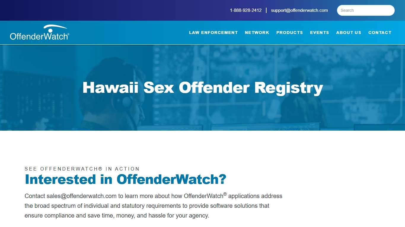 Hawaii Sex Offender Registry | OffenderWatch Network